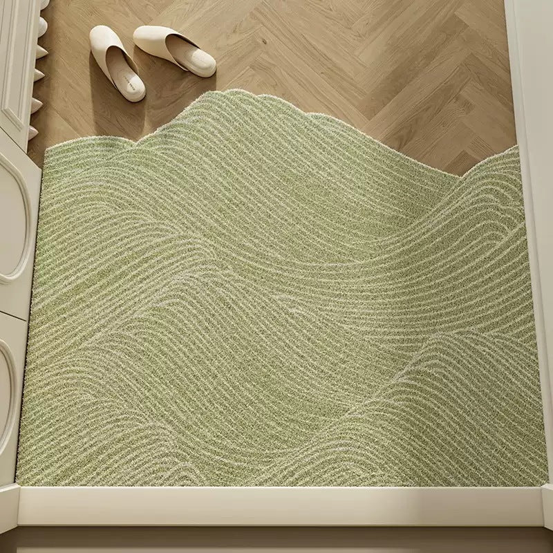 Decorative Area Rug Orange Green | High & Bury