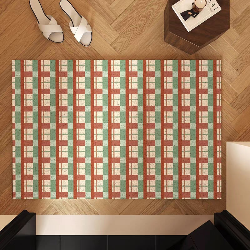 Decorative Area Rug Orange Green | High & Bury