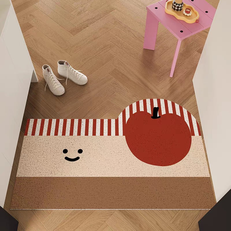 Decorative Area Rug Orange Green | High & Bury