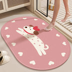 Decorative Area Rug Pink Red | High & Bury