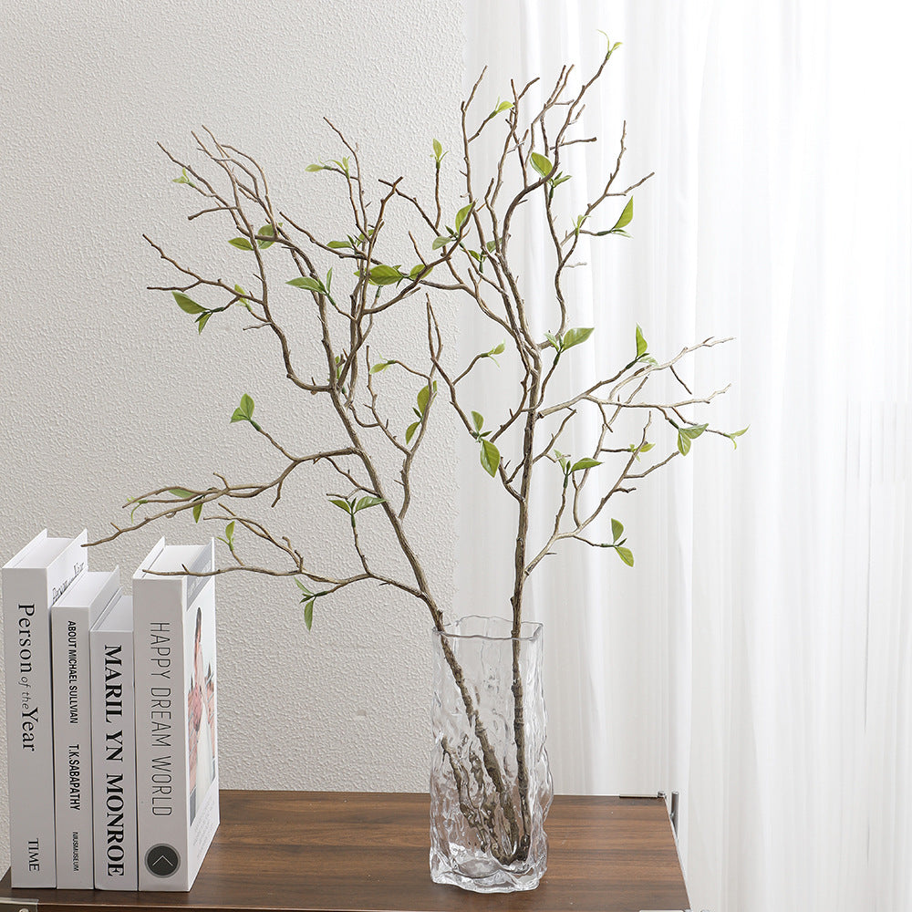 Decorative Art Branch with Natural Leaves | High & Bury
