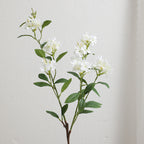 Decorative Art Branch with White Flowers | High & Bury