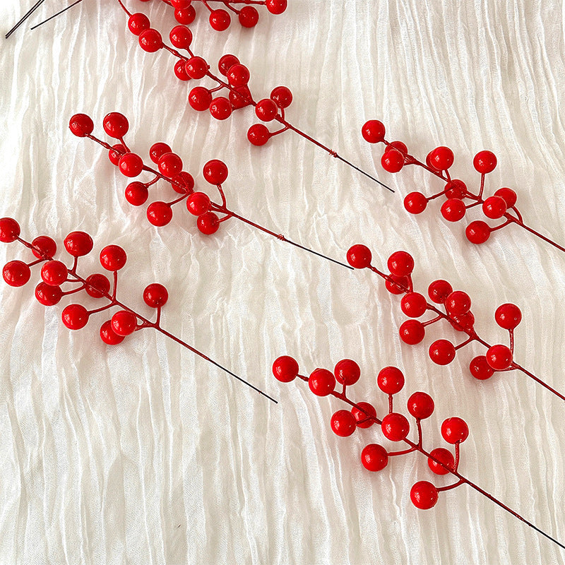 Decorative Artificial Branch with Bright Red Berries | High & Bury