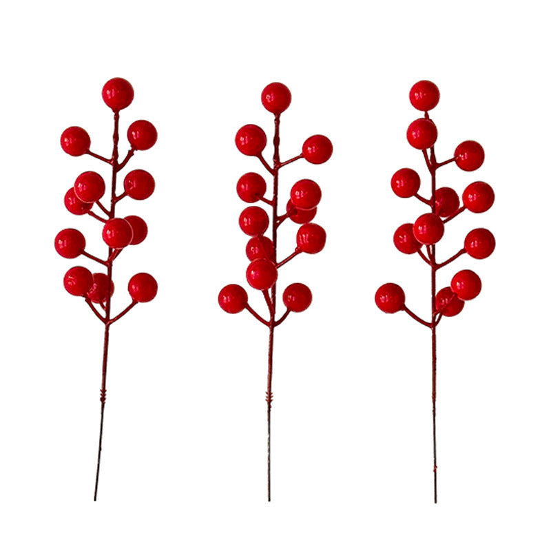 Decorative Artificial Branch with Bright Red Berries | High & Bury