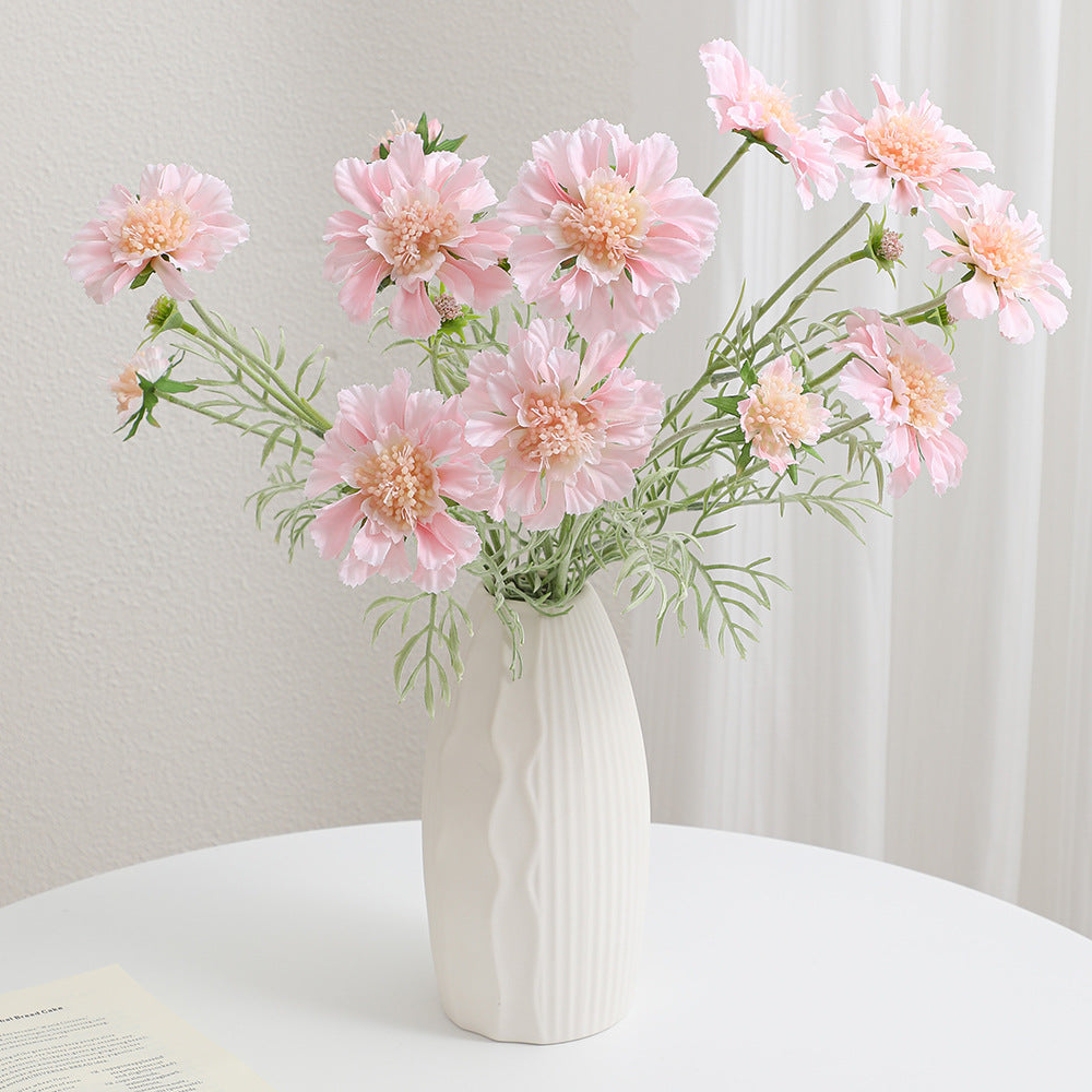 Decorative Artificial Flower Bouquet Blue Cream | High & Bury