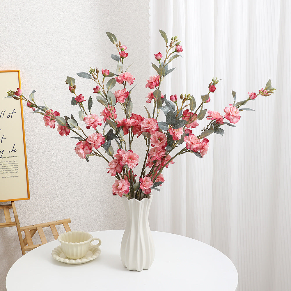 Decorative Artificial Flower Bouquet Red Pink | High & Bury