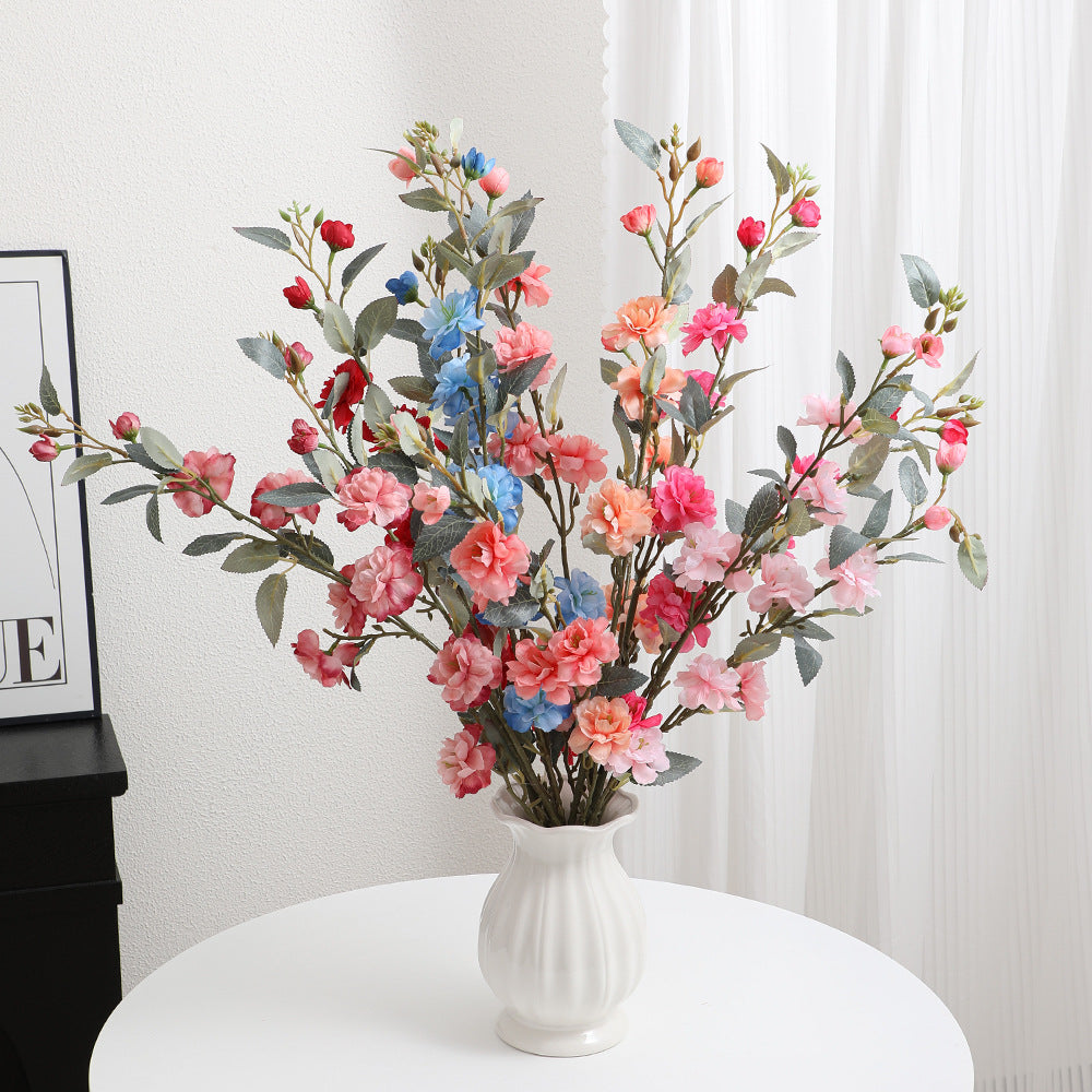Decorative Artificial Flower Bouquet Red Pink | High & Bury
