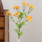 Decorative Artificial Flower Bouquet White Yellow | High & Bury