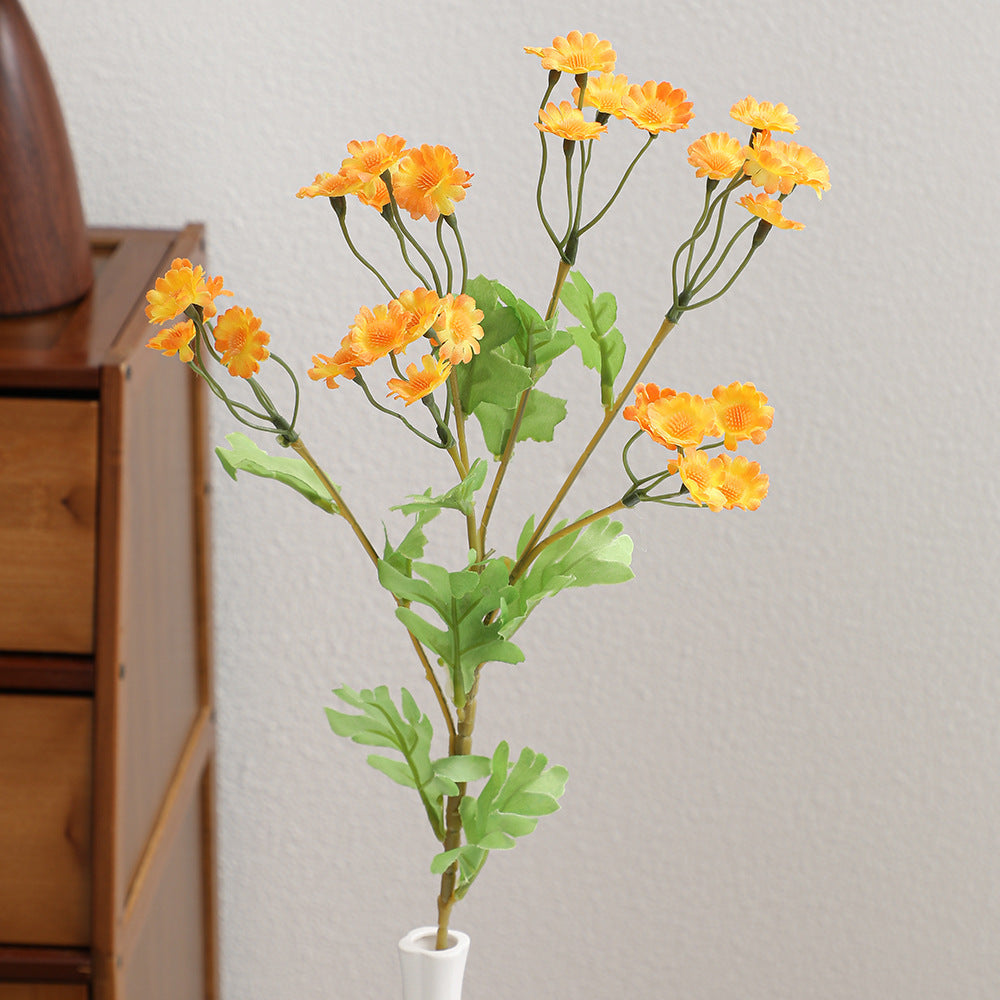 Decorative Artificial Flower Bouquet White Yellow | High & Bury