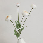 Decorative Artificial Flower Bouquet with Intricately Detailed Ranunculus | High & Bury