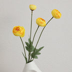 Decorative Artificial Flower Bouquet with Intricately Detailed Ranunculus | High & Bury