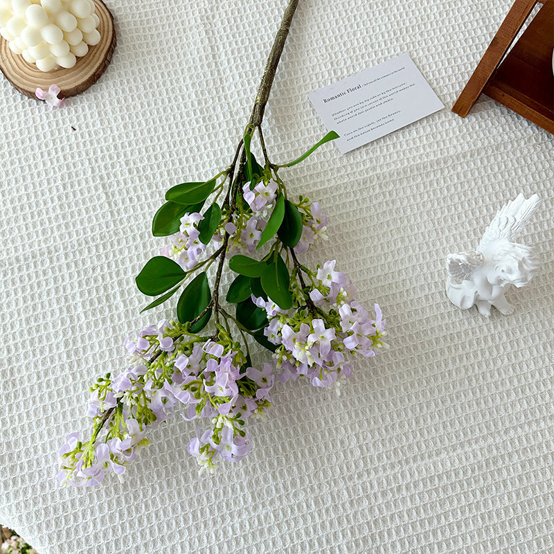 Decorative Artificial Flower Branch Light Lilac White | High & Bury