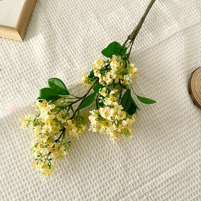 Decorative Artificial Flower Branch Light Lilac White | High & Bury