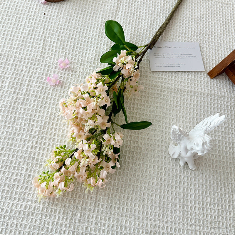 Decorative Artificial Flower Branch Light Lilac White | High & Bury
