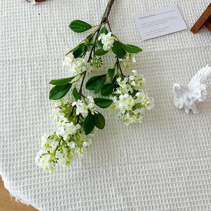 Decorative Artificial Flower Branch Light Lilac White | High & Bury