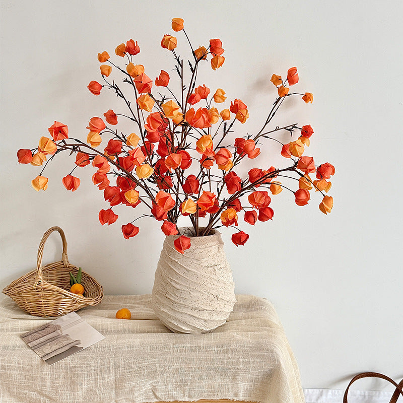 Decorative Artificial Flower Branch Orange | High & Bury