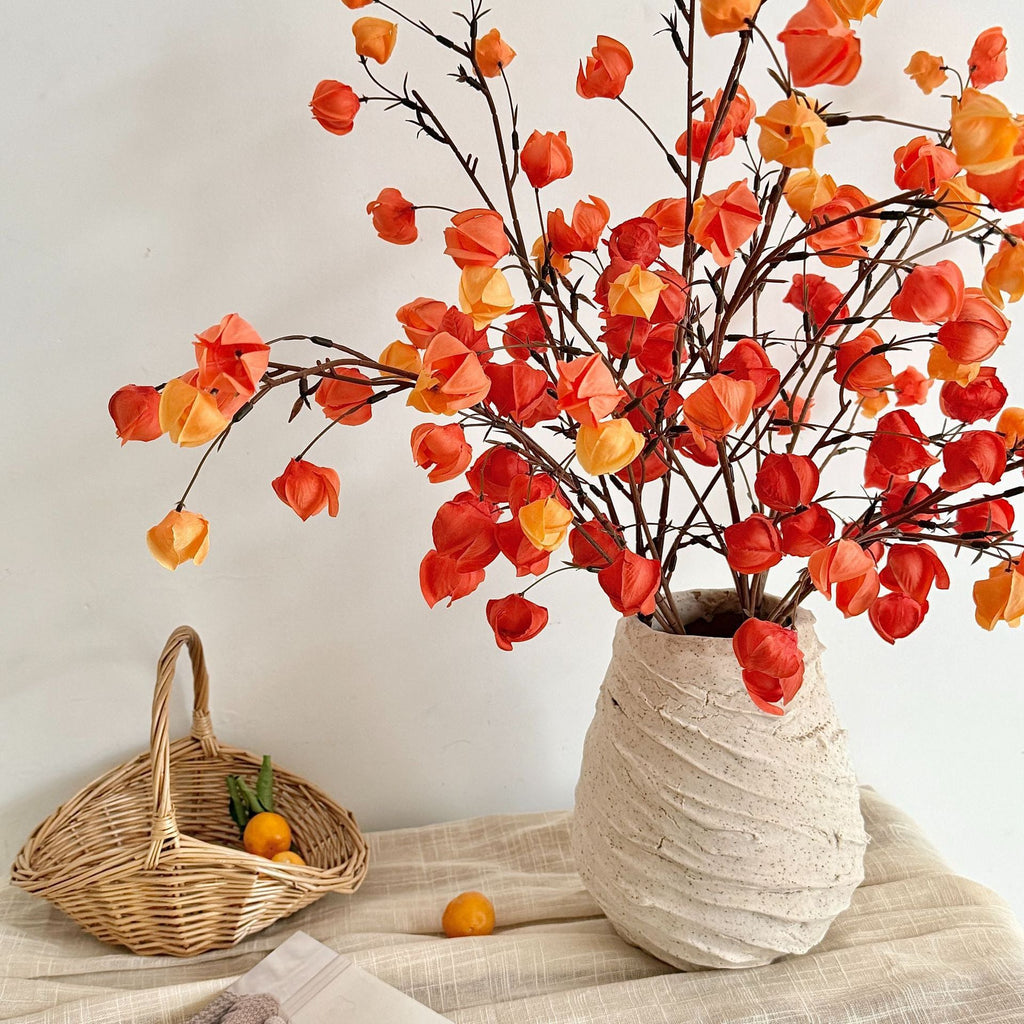 Decorative Artificial Flower Branch Orange | High & Bury