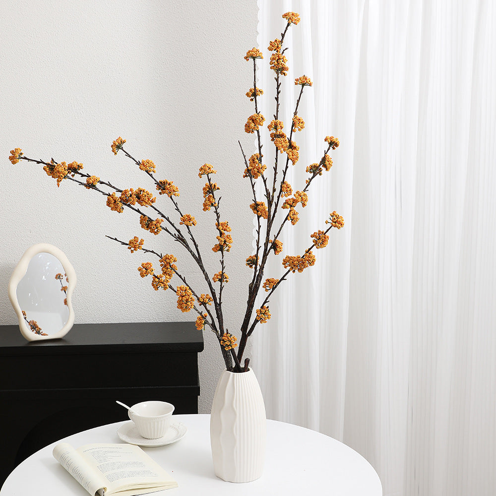 Decorative Artificial Flower Branch Soft Textile | High & Bury