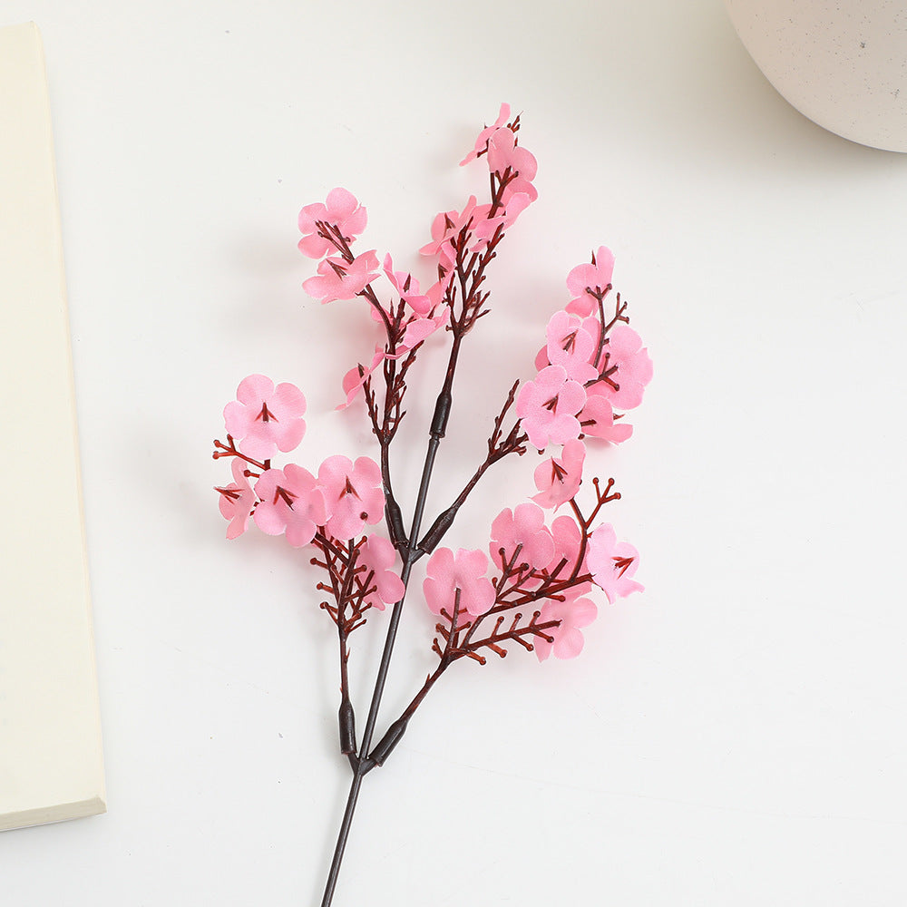 Decorative Artificial Flower Branch White Orange | High & Bury
