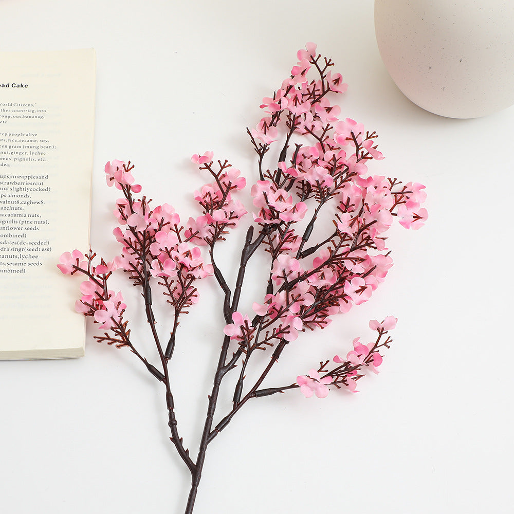 Decorative Artificial Flower Branch White Orange | High & Bury