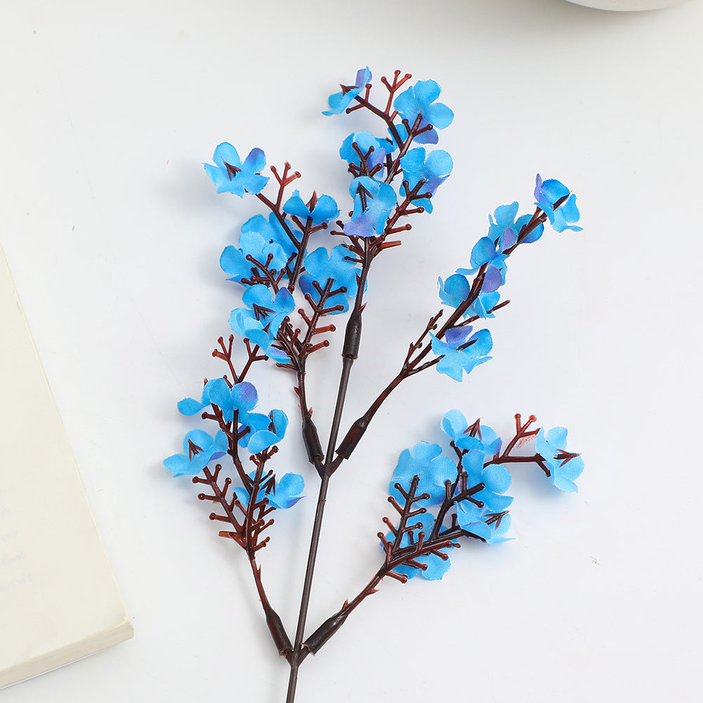 Decorative Artificial Flower Branch White Orange | High & Bury