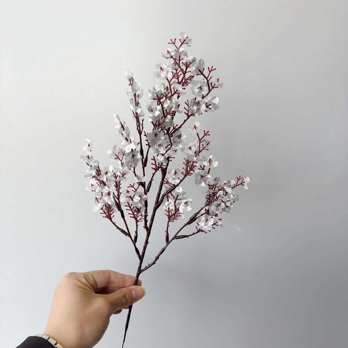Decorative Artificial Flower Branch White Orange | High & Bury