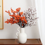 Decorative Artificial Flower Branch White Orange | High & Bury