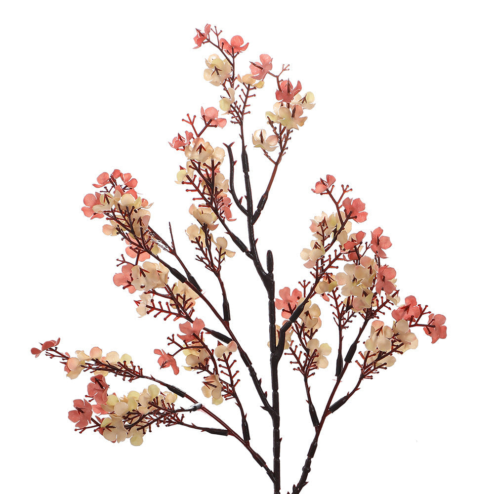 Decorative Artificial Flower Branch White Orange | High & Bury