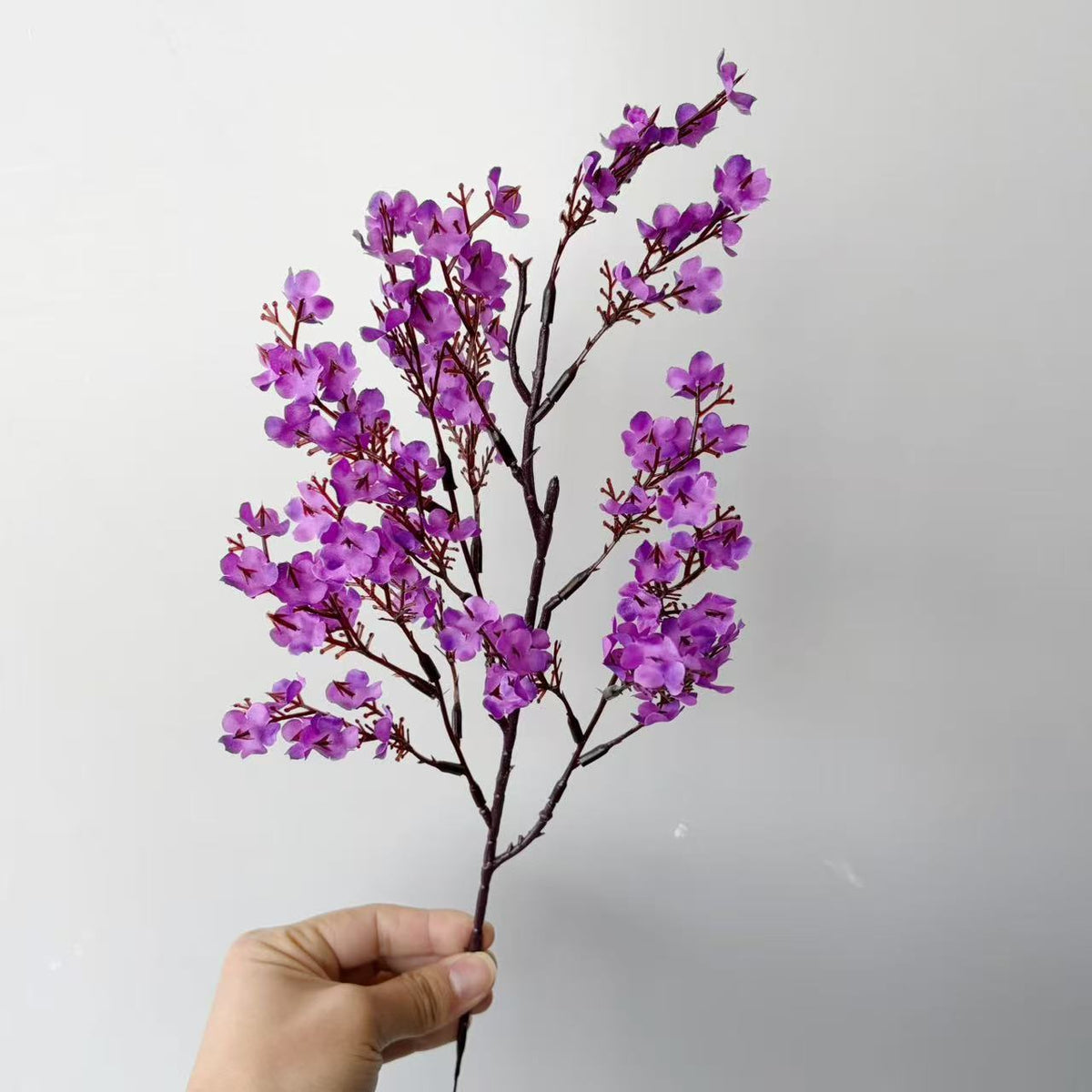 Decorative Artificial Flower Branch White Orange | High & Bury