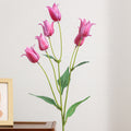 Decorative Artificial Flower Magenta White | High & Bury