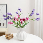Decorative Artificial Flower Magenta White | High & Bury