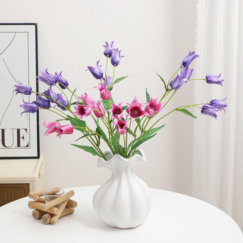 Decorative Artificial Flower Magenta White | High & Bury