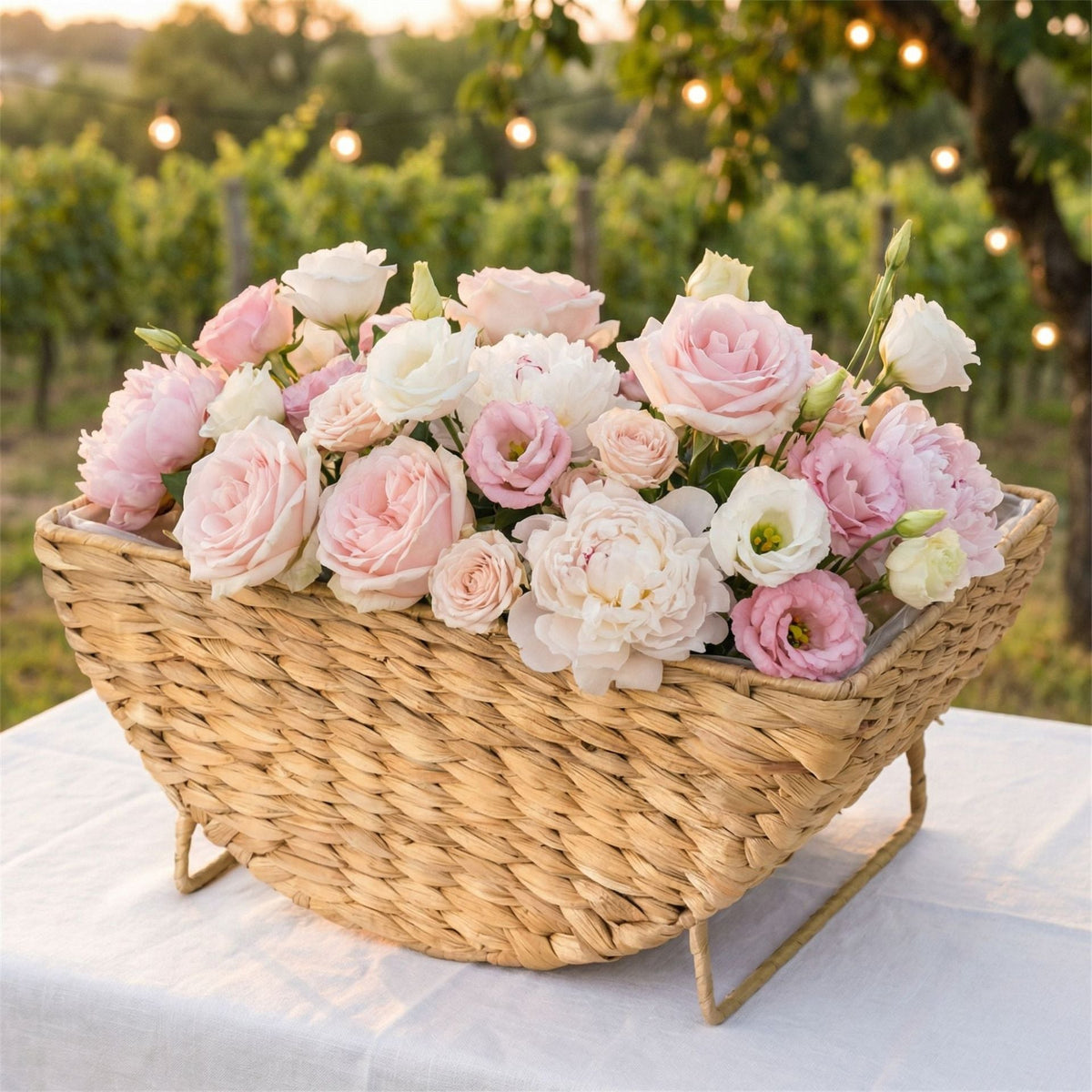 Decorative Basket for Storing Blankets and Magazines | High & Bury