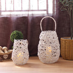 Decorative Basket Lamp Handwoven | High & Bury