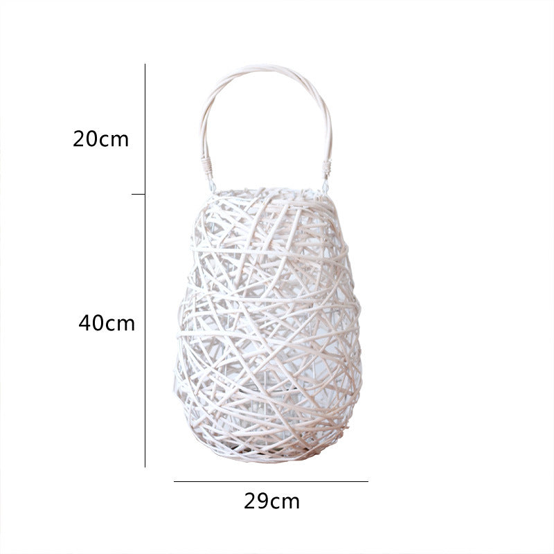 Decorative Basket Lamp Handwoven | High & Bury