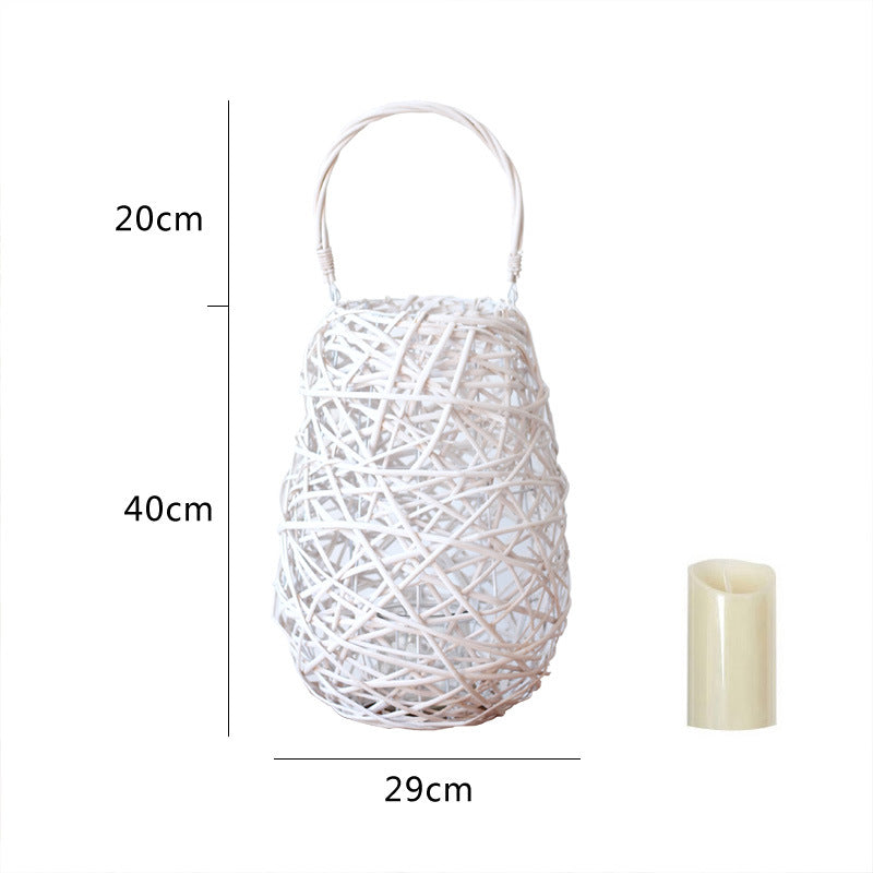 Decorative Basket Lamp Handwoven | High & Bury