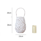 Decorative Basket Lamp Handwoven | High & Bury