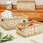 Decorative Basket made of Natural Fiber with Elegant Design | High & Bury
