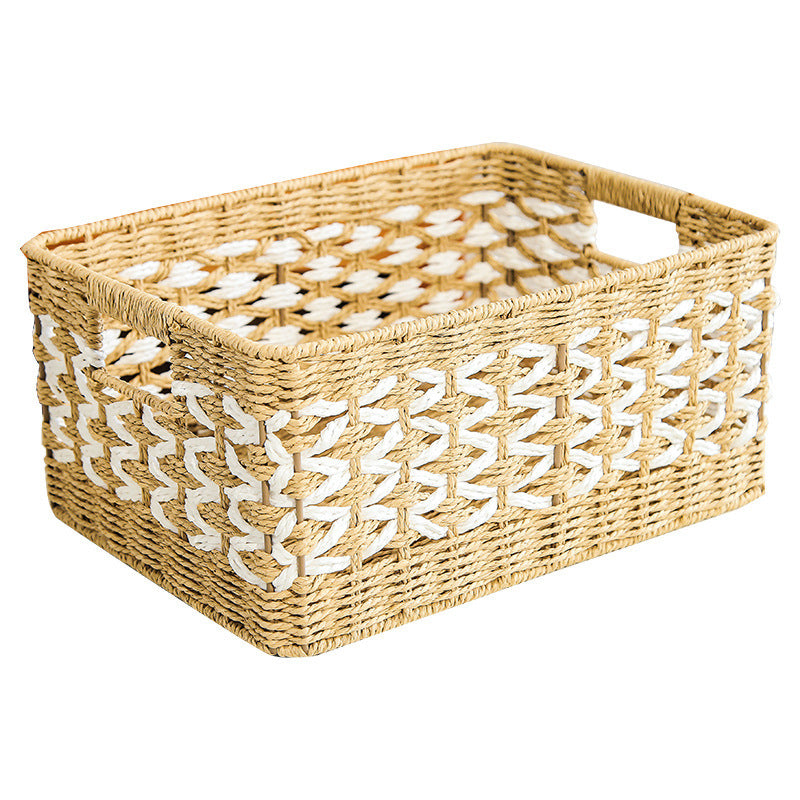 Decorative Basket made of Natural Fiber with Elegant Design | High & Bury