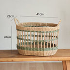 Decorative Basket made of Woven Natural Material | High & Bury
