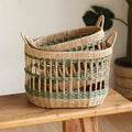 Decorative Basket made of Woven Natural Material | High & Bury
