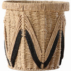 Decorative Basket with Graphic Pattern | High & Bury