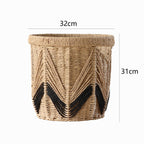 Decorative Basket with Graphic Pattern | High & Bury
