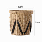 Decorative Basket with Graphic Pattern | High & Bury