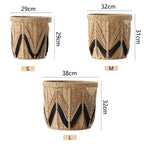 Decorative Basket with Graphic Pattern | High & Bury