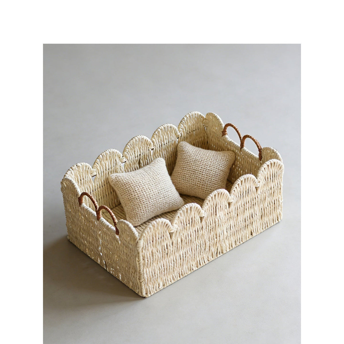 Decorative Basket with Wave Edge | High & Bury