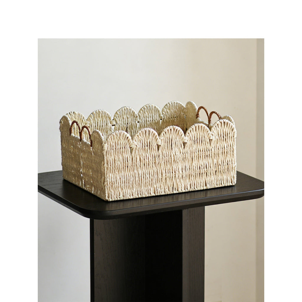 Decorative Basket with Wave Edge | High & Bury