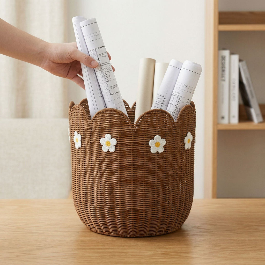 Decorative Basket with Wavy Edge | High & Bury