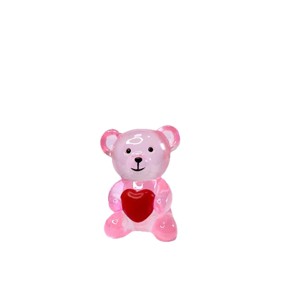 Decorative Bear Figure with Heart | High & Bury
