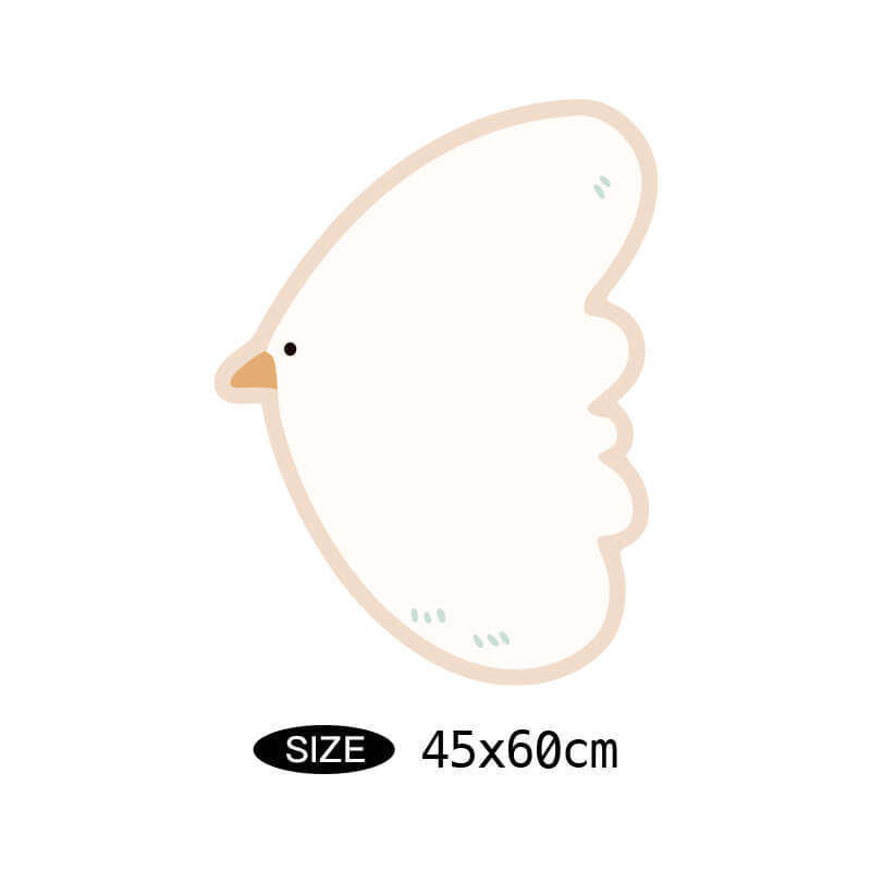 Decorative Bird-Shaped Area Mat | High & Bury